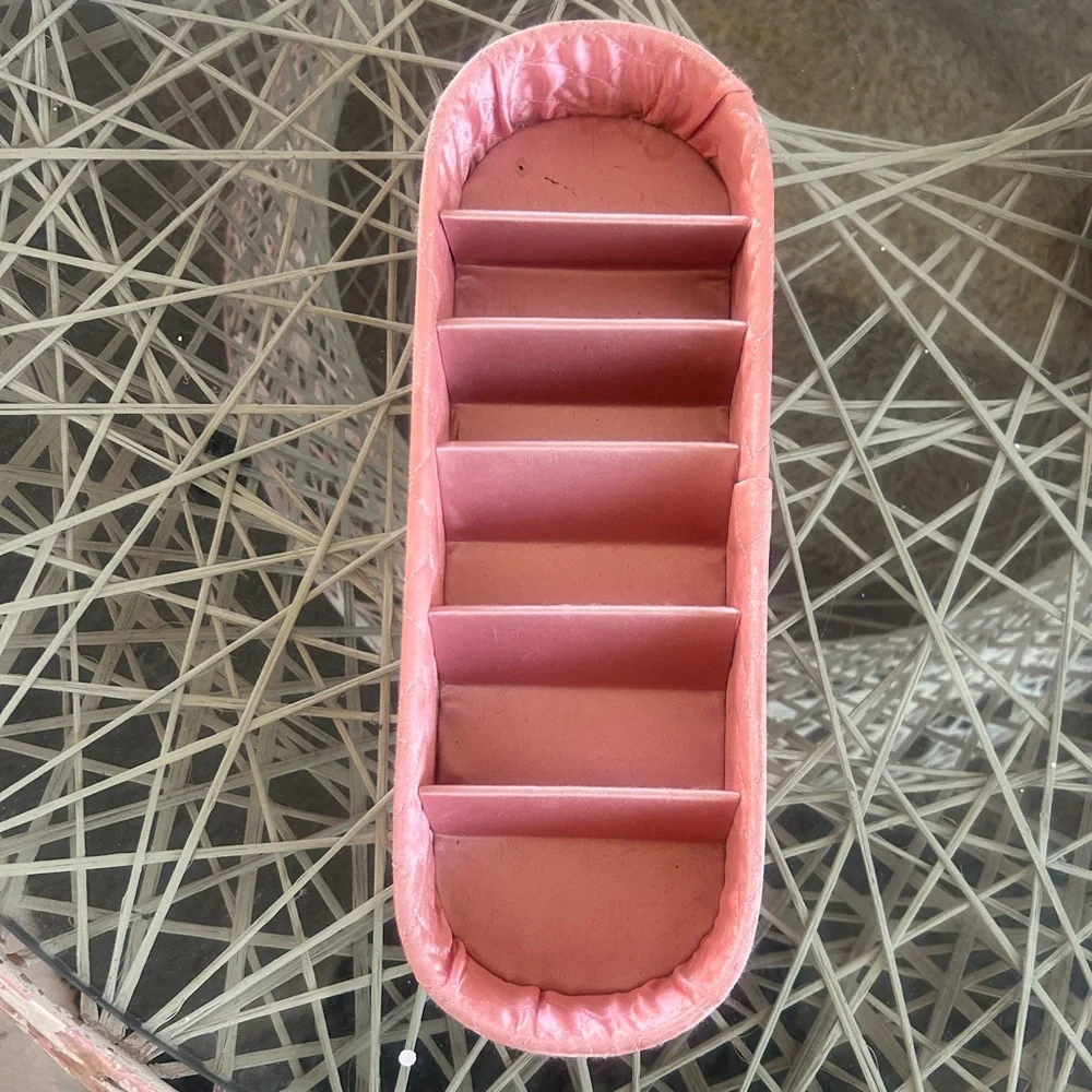 Vintage Satin Quilted Drawer Organizer